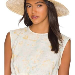 Brixton Joanna Straw Hat Women's Size L NWT